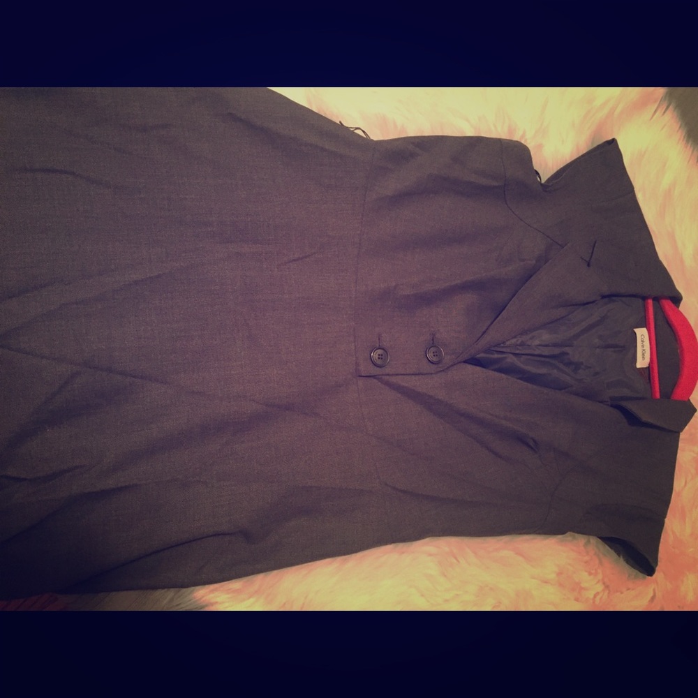 Gray Calvin Klein dress
